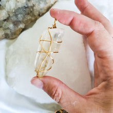 Load image into Gallery viewer, large Citrin Necklace  Gold, 65cm - 70cm