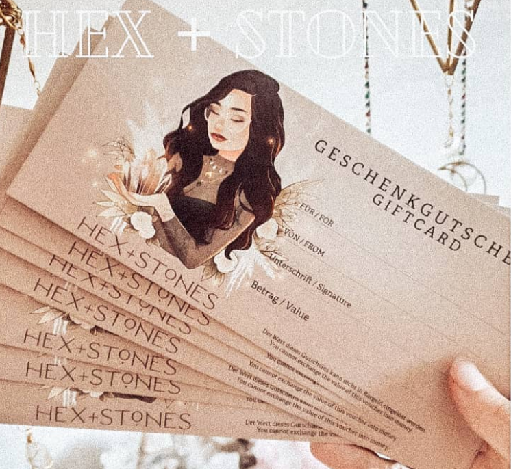 ✦ Gift Card / Gutschein ✦ - Hex + Stones