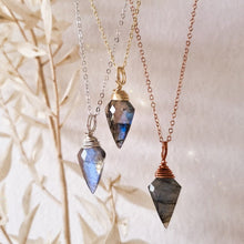 Load image into Gallery viewer, Labradorite Necklaces 45cm - 50cm - Hex + Stones