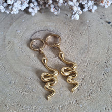Load image into Gallery viewer, Snake Serpent Earrings Stainless Steel
