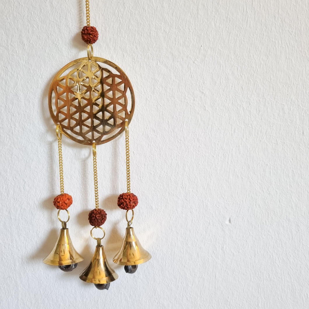 Witch Bells, Doorbell for protection, Flower of life