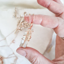 Load image into Gallery viewer, Citrine Necklace; rose Gold  45cm - 50cm
