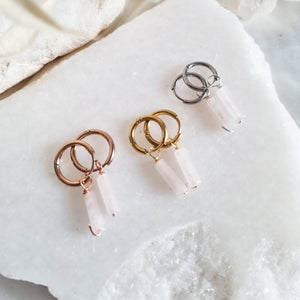 Rose Quartz Earrings