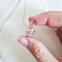 Load image into Gallery viewer, ALL Opal Necklaces; Gold, White Gold, Rose Gold
