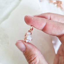 Load image into Gallery viewer, ALL Opal Necklaces; Gold, White Gold, Rose Gold
