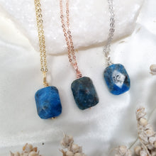 Load image into Gallery viewer, Apatite Necklace; 45cm - 50cm - Hex + Stones
