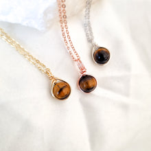 Load image into Gallery viewer, Tigers Eye Necklace - Hex + Stones

