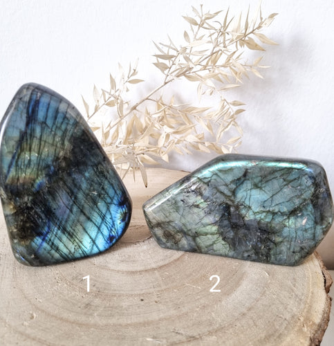 Labradorite with Blue Shimmer - Hex + Stones