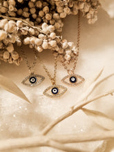 Load image into Gallery viewer, The Evil Eye / all seeing eye - Hex + Stones
