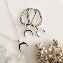 Load image into Gallery viewer, Moon Earrings and Necklace Set
