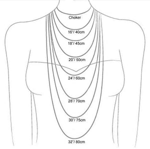 Lyra Chakra Charm Necklace; 35cm - 40cm - Hex + Stones